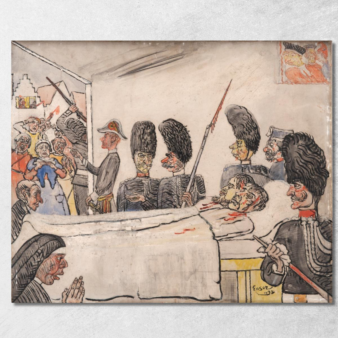 I Gendarmi James Ensor jen20 quadro stampato su tela I Gendarmi James Ensor jen20 quadro stampato su tela