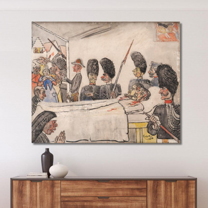 I Gendarmi James Ensor jen20 quadro stampato su tela