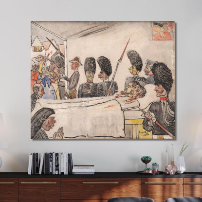 I Gendarmi James Ensor jen20 quadro stampato su tela