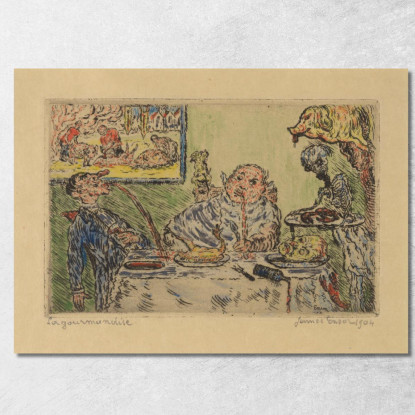 La Gola James Ensor jen23 quadro stampato su tela