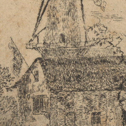 La Fiera Presso Il Mulino James Ensor jen28 quadro stampato su tela