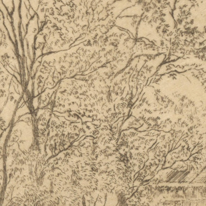 Lo Stagno Con I Pioppi James Ensor jen35 quadro stampato su tela