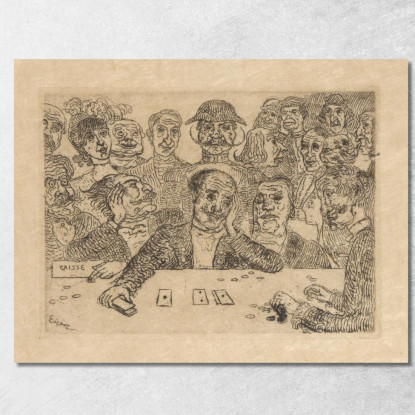 I Giocatori James Ensor jen38 quadro stampato su tela