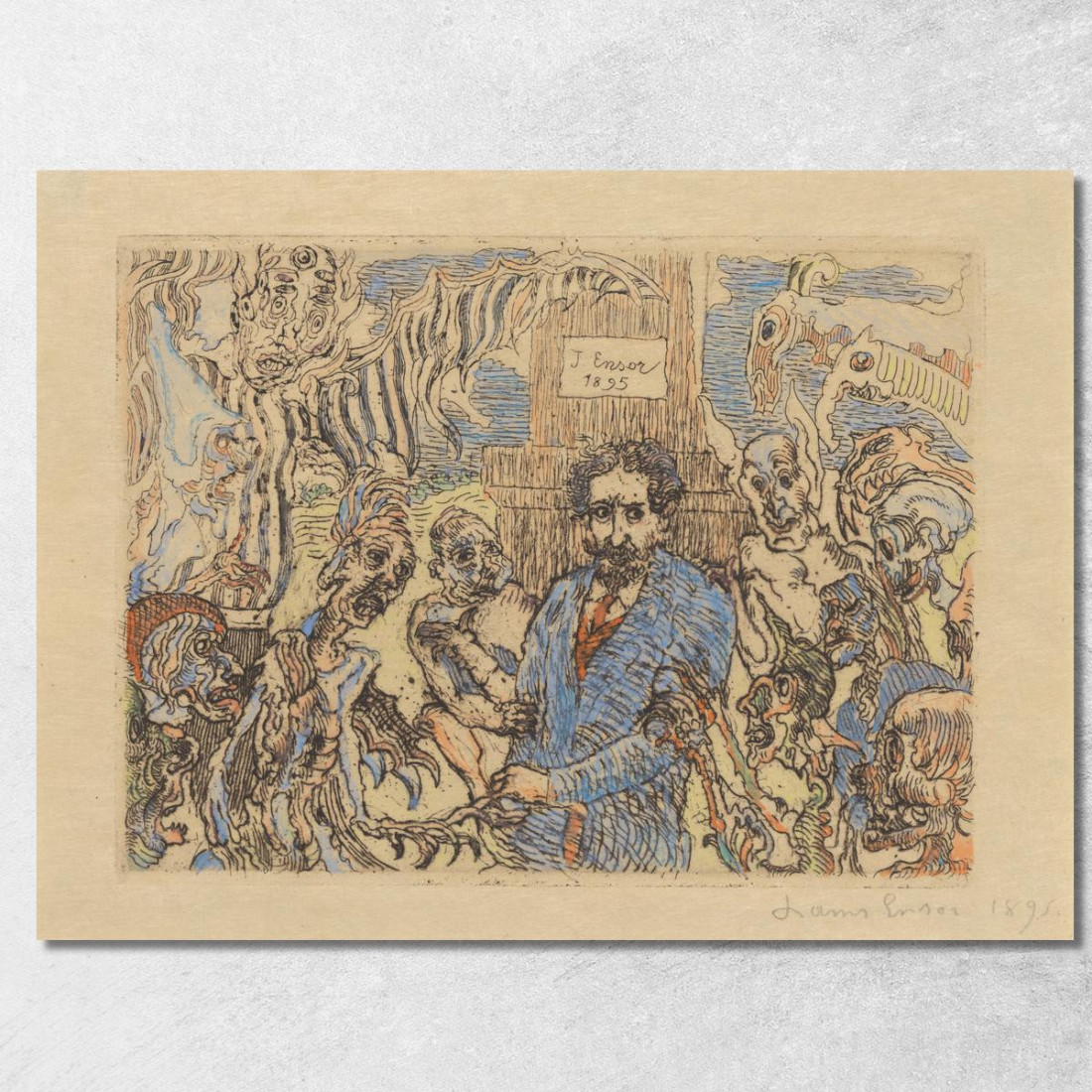 Diavoli Che Mi Tormentano James Ensor jen43 quadro stampato su tela