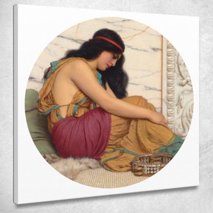 La Ballerina Stanca John William Godward jwg86 quadro stampato su tela