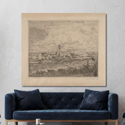 Grande Veduta Su Mariakerke James Ensor jen55 quadro stampato su tela