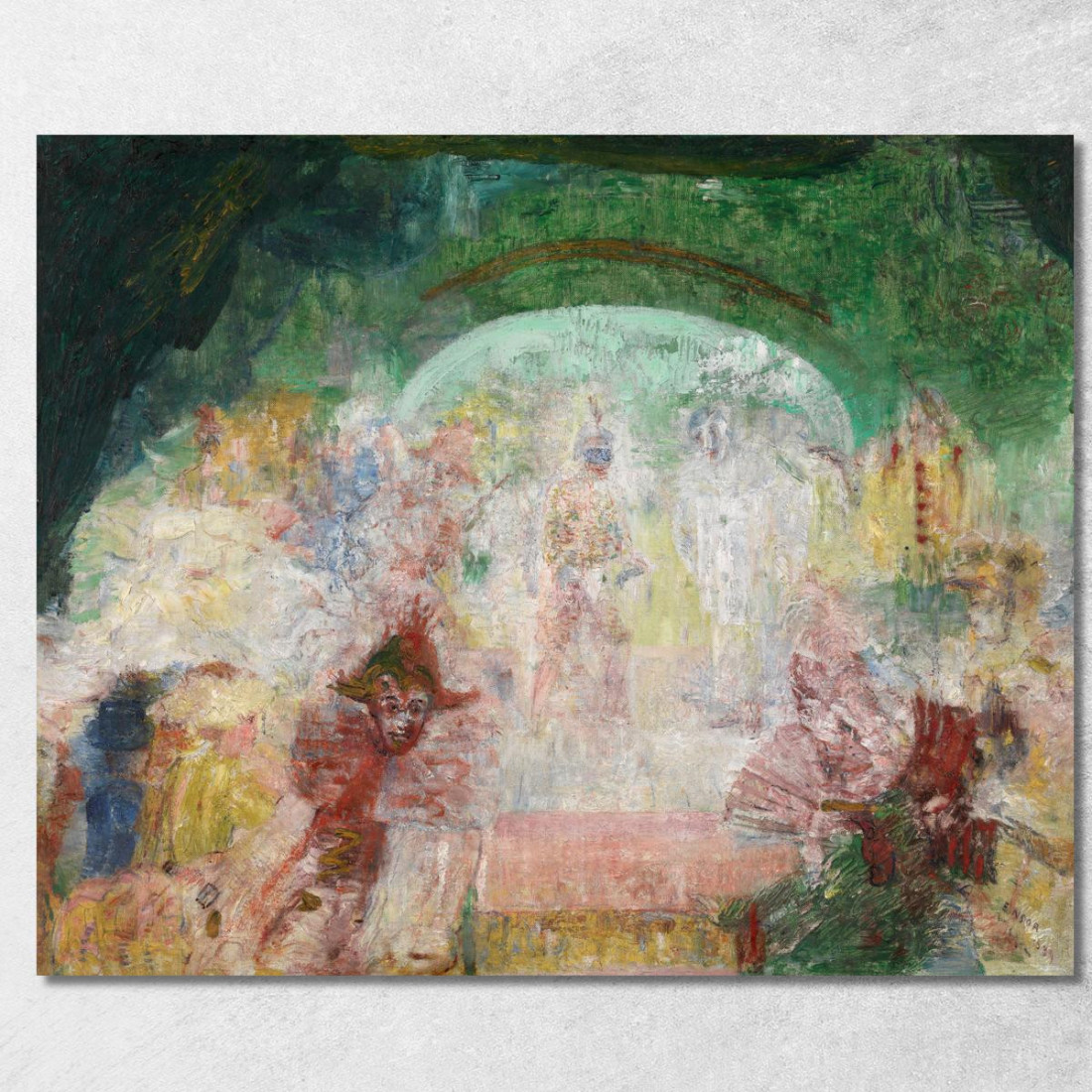 Mascherata James Ensor jen68 quadro stampato su tela Mascherata James Ensor jen68 quadro stampato su tela