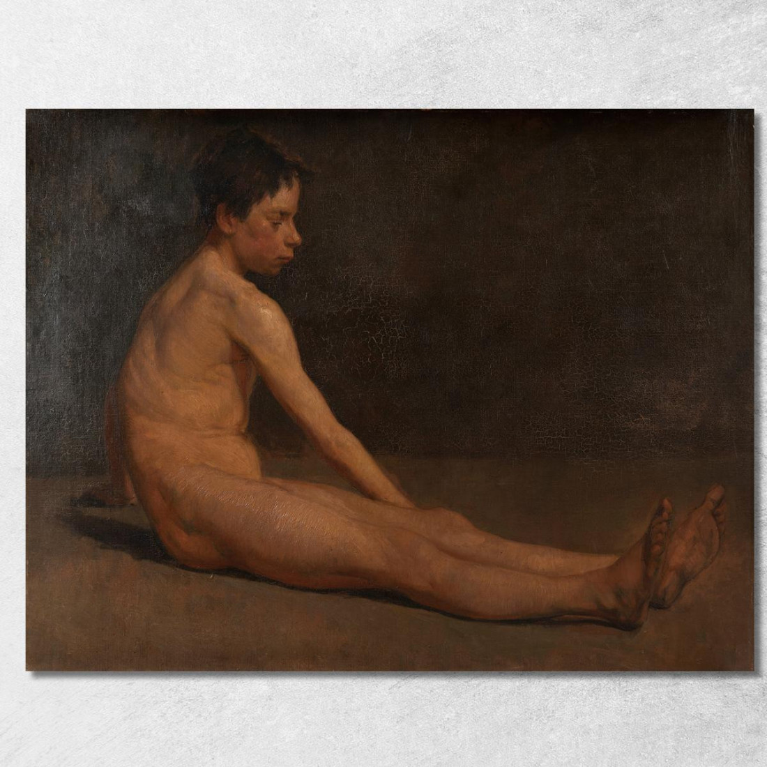 Ragazzo Nudo James Ensor jen70 quadro stampato su tela Ragazzo Nudo James Ensor jen70 quadro stampato su tela