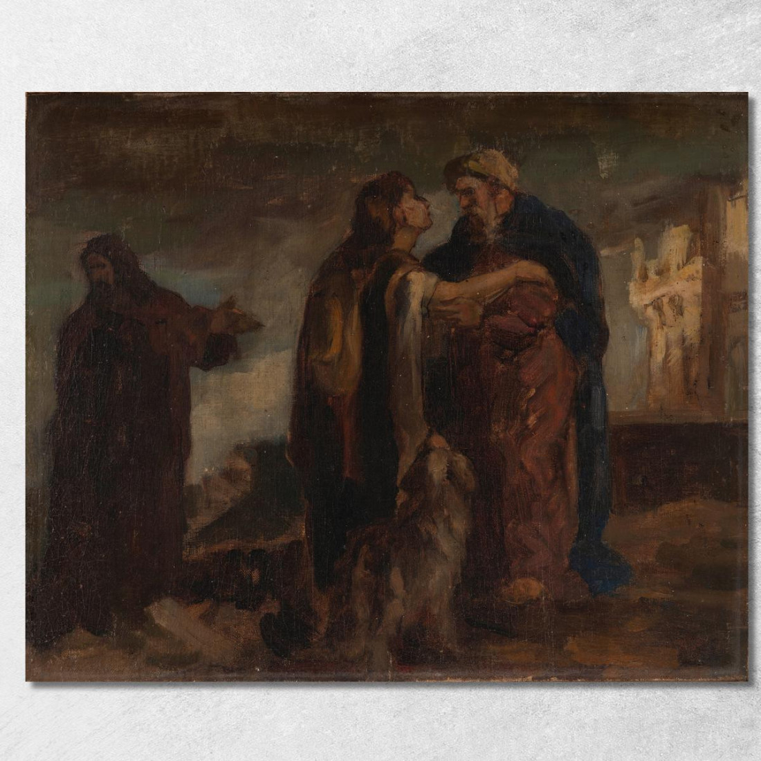 Ritorno Del Figliol Prodigo James Ensor jen80 quadro stampato su tela Ritorno Del Figliol Prodigo James Ensor jen80 quadro stampato su tela