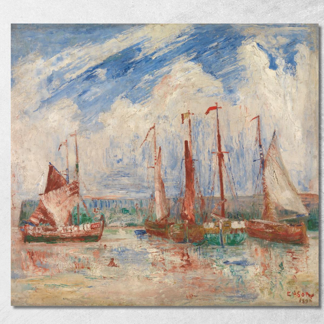 Sloops James Ensor jen84 quadro stampato su tela Sloops James Ensor jen84 quadro stampato su tela