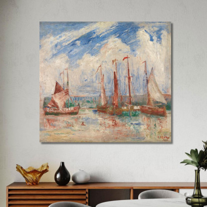 Sloops James Ensor jen84 quadro stampato su tela