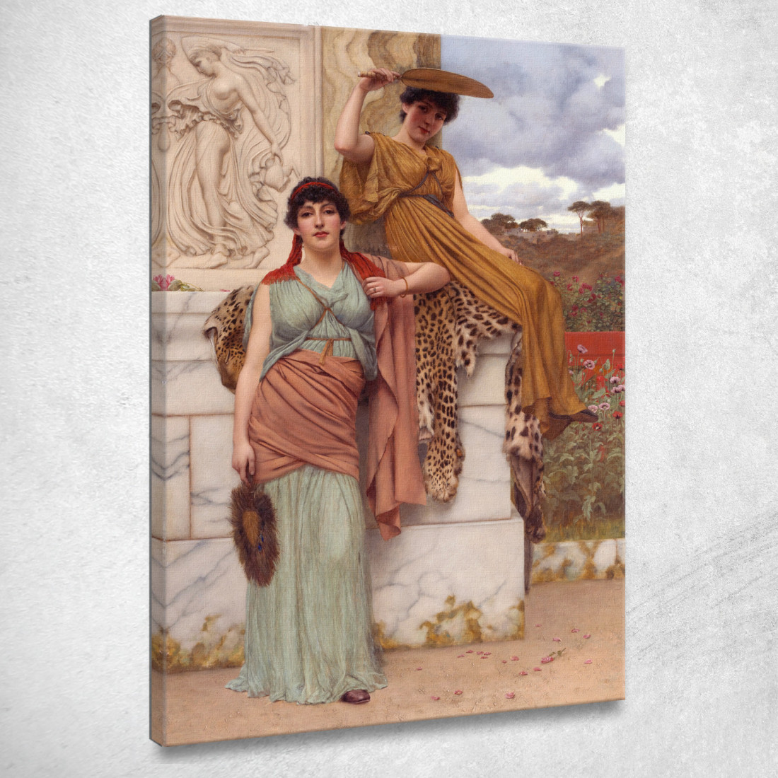 In Attesa Della Processione John William Godward jwg90 quadro stampato su tela In Attesa Della Processione John William Godward jwg90 quadro stampato su tela