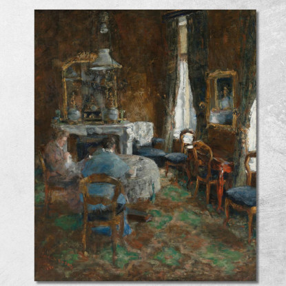 Il Salone Borghese James Ensor jen93 quadro stampato su tela