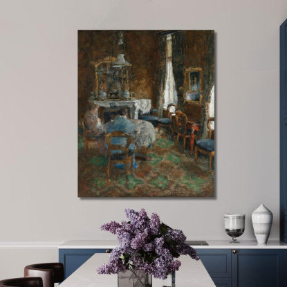 Il Salone Borghese James Ensor jen93 quadro stampato su tela