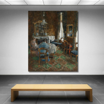 Il Salone Borghese James Ensor jen93 quadro stampato su tela