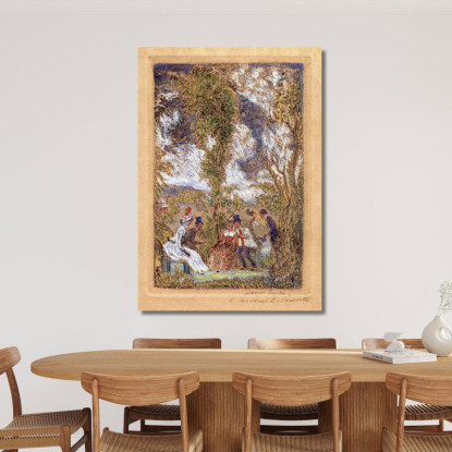 Il Giardino Dell'Amore James Ensor jen97 quadro stampato su tela