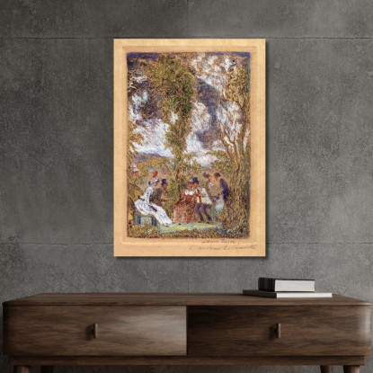 Il Giardino Dell'Amore James Ensor jen97 quadro stampato su tela