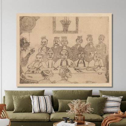 I Buoni Giudici James Ensor jen98 quadro stampato su tela