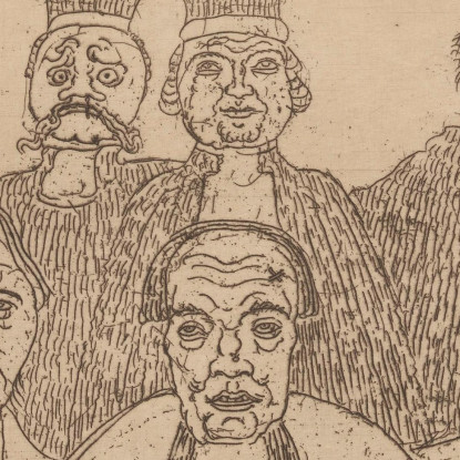 I Buoni Giudici James Ensor jen98 quadro stampato su tela