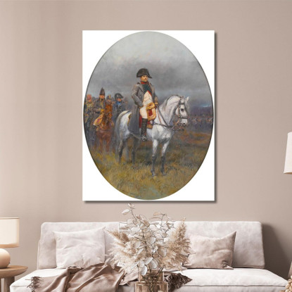 Napoleone A Cavallo Jean-Baptiste Édouard Detaille jbd23 quadro stampato su tela
