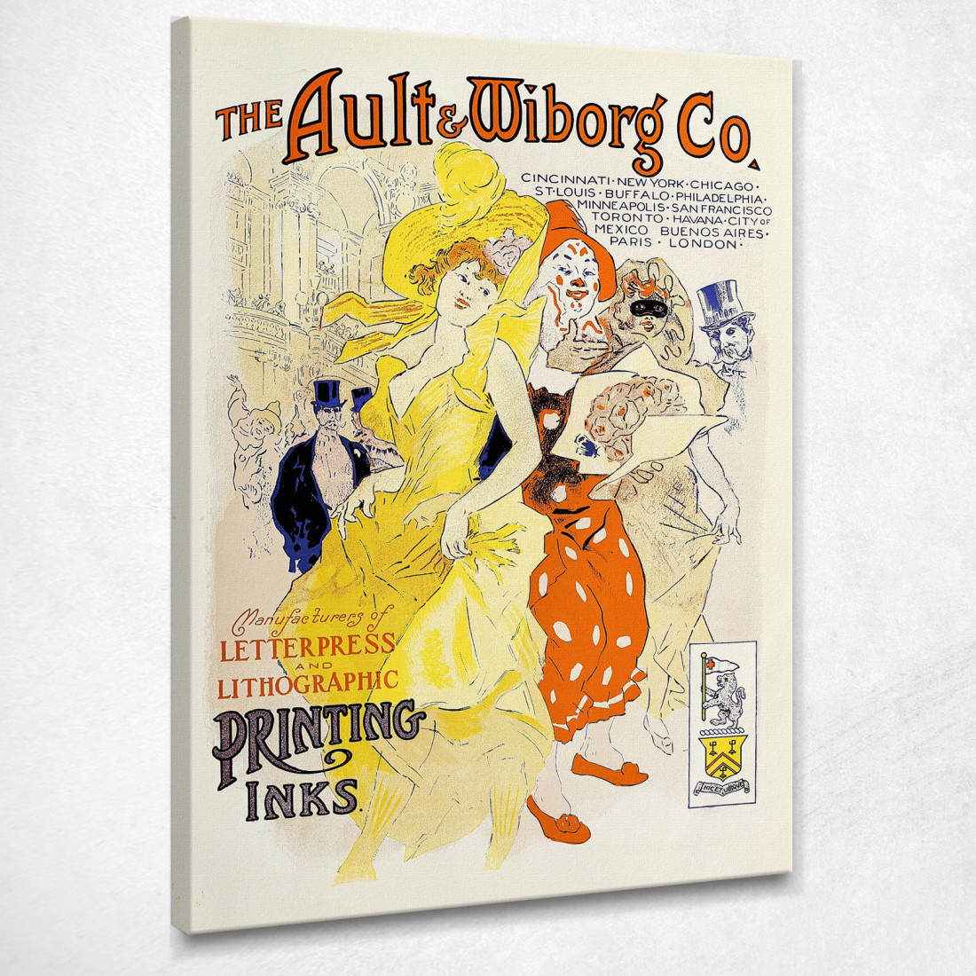 Ault E Wiborg Ad 042 Jules Chéret jch4 quadro stampato su tela Ault E Wiborg Ad 042 Jules Chéret jch4 quadro stampato su tela