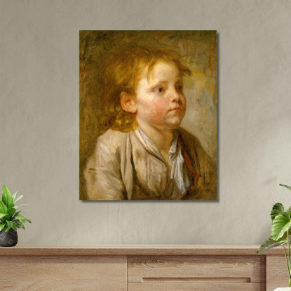 Head Of A Young Boy 2 Jean-Baptiste Greuze jbg24 canvas print