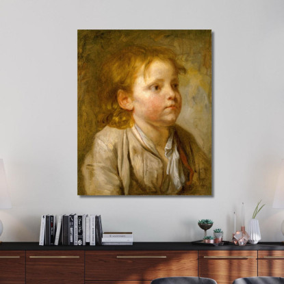 Head Of A Young Boy 2 Jean-Baptiste Greuze jbg24 canvas print