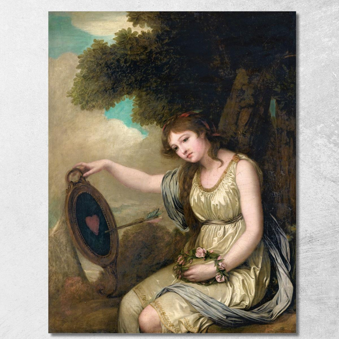 Seated Young Girl Jean-Baptiste Greuze jbg29 canvas print Seated Young Girl Jean-Baptiste Greuze jbg29 canvas print