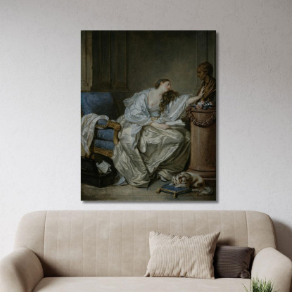 Tender Memory Jean-Baptiste Greuze jbg35 canvas print