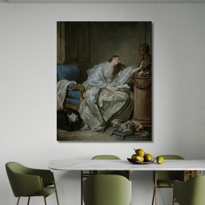 Tender Memory Jean-Baptiste Greuze jbg35 canvas print