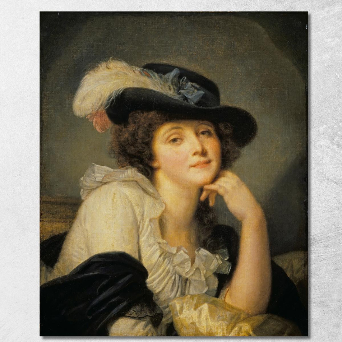 Portrait Of A Woman Jean-Baptiste Greuze jbg46 canvas print Portrait Of A Woman Jean-Baptiste Greuze jbg46 canvas print