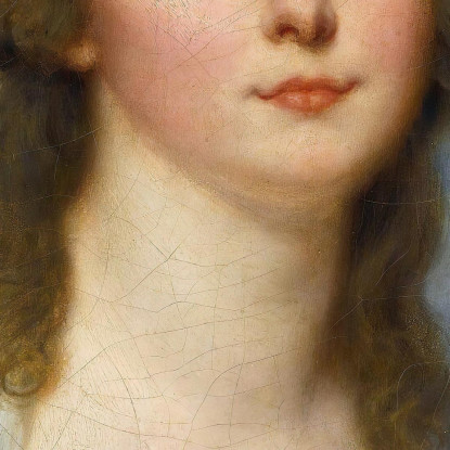 Portrait Of A Young Woman Called Mademoiselle Montredon Jean-Baptiste Greuze jbg50 canvas print