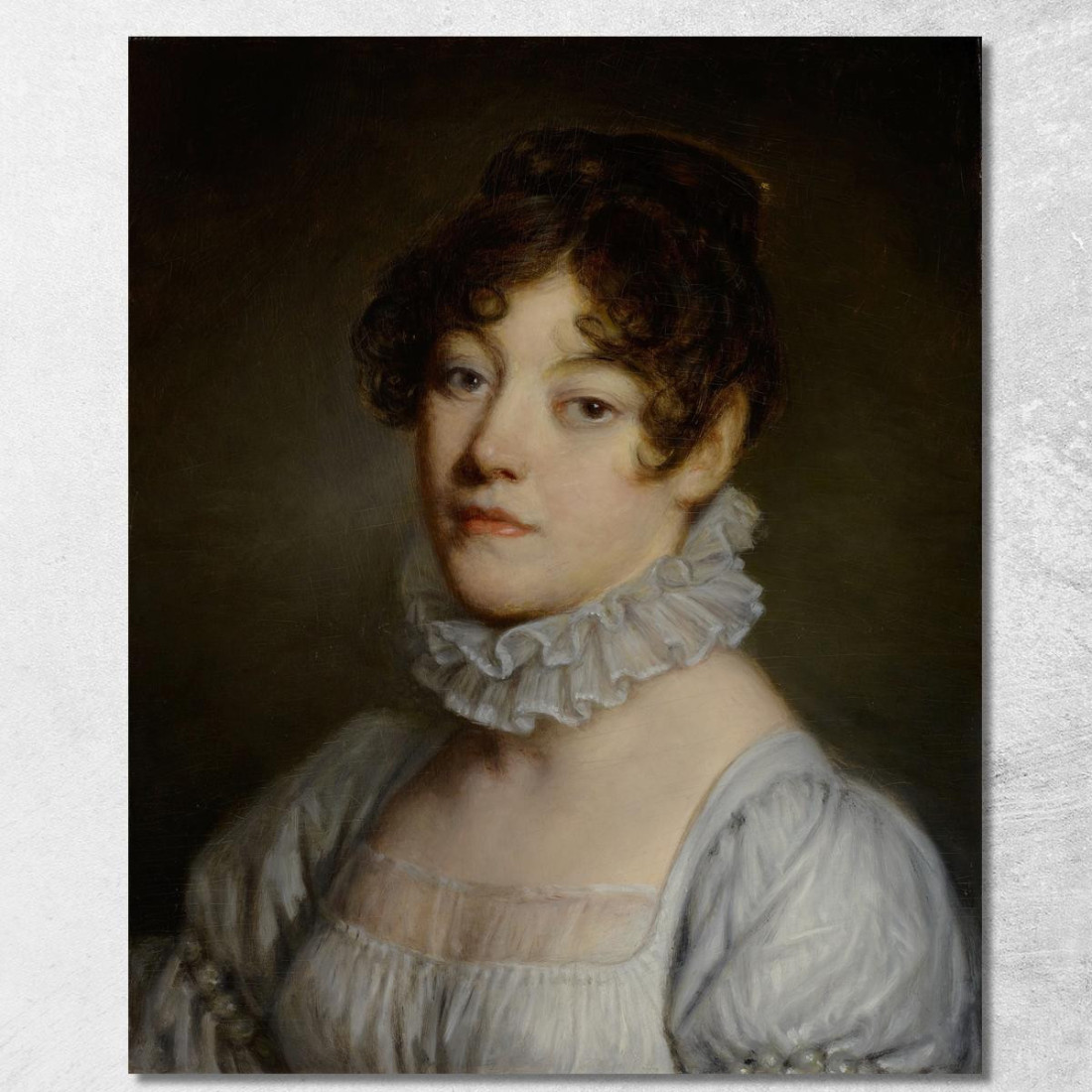 Portrait Of A Young Woman Jean-Baptiste Greuze jbg51 canvas print Portrait Of A Young Woman Jean-Baptiste Greuze jbg51 canvas print