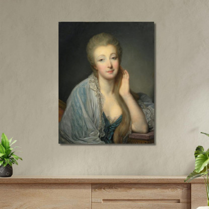 Portrait Of The Comtesse Du Barry Jean-Baptiste Greuze jbg55 canvas print