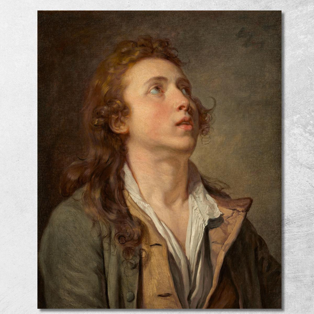 Study Of A Young Man Jean-Baptiste Greuze jbg62 canvas print Study Of A Young Man Jean-Baptiste Greuze jbg62 canvas print