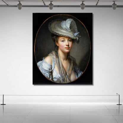 The White Hat Jean-Baptiste Greuze jbg73 canvas print