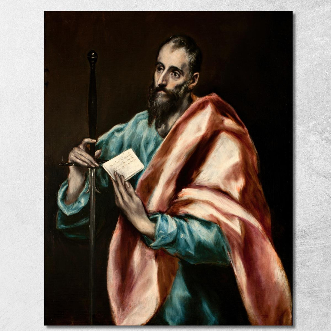 Apostolo San Paolo El Greco (Domenikos Theotokopoulos) egr3 quadro stampato su tela Apostolo San Paolo El Greco (Domenikos Theotokopoulos) egr3 quadro stampato su tela