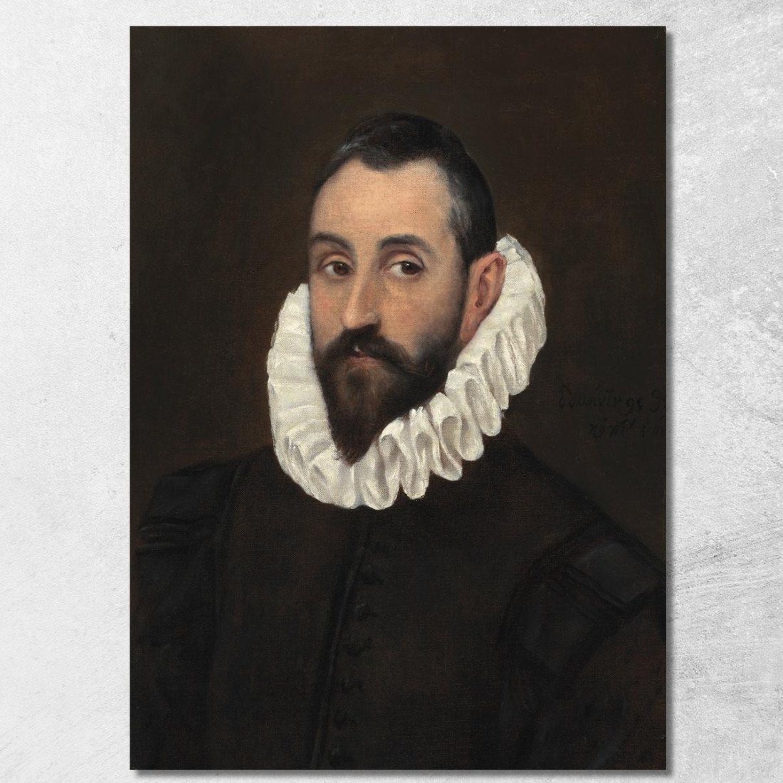 Ritratto Di Un Gentiluomo El Greco (Domenikos Theotokopoulos) egr24 quadro stampato su tela Ritratto Di Un Gentiluomo El Greco (Domenikos Theotokopoulos) egr24 quadro stampato su tela