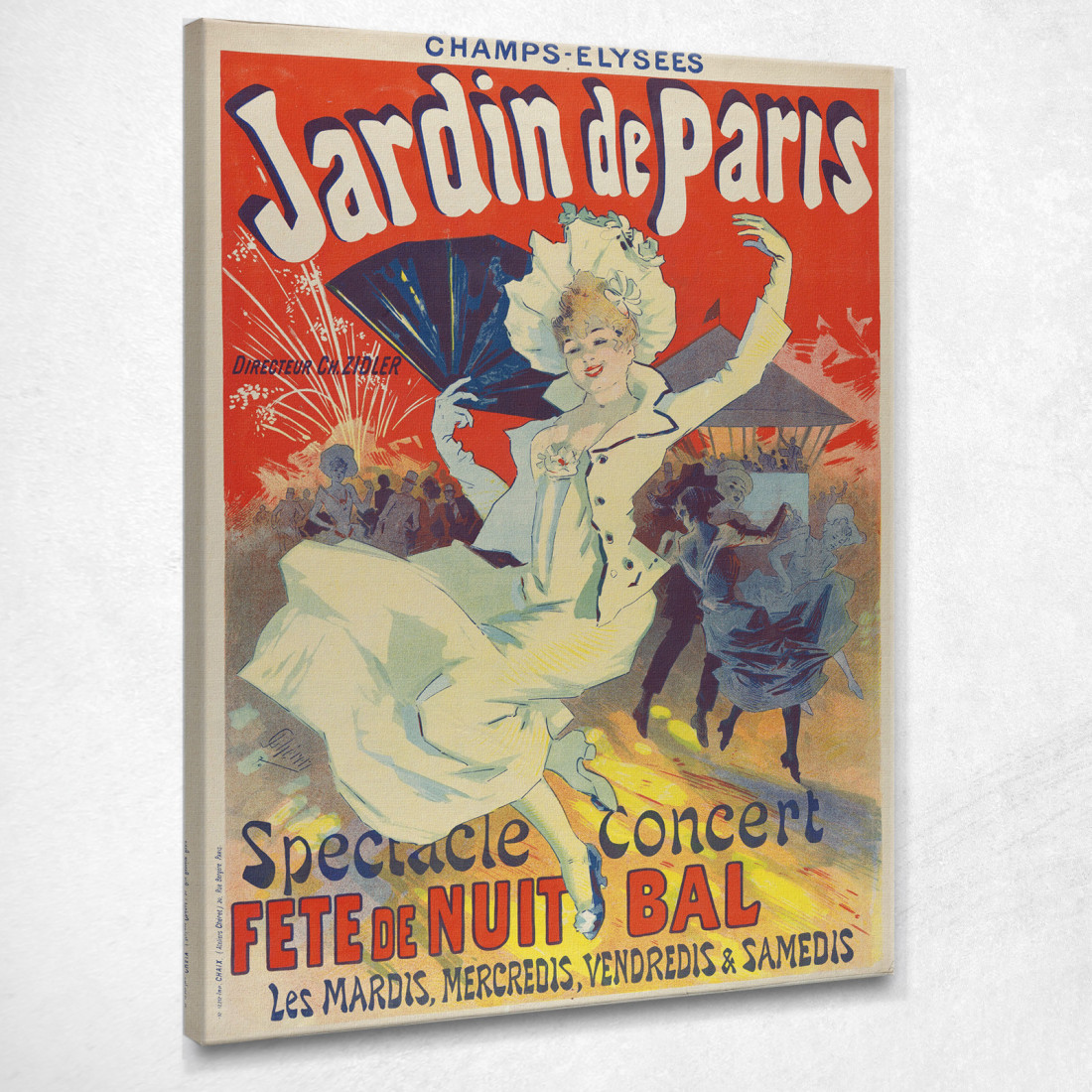Giardino Degli Champs-Elysées Di Parigi Jules Chéret jch25 quadro stampato su tela Giardino Degli Champs-Elysées Di Parigi Jules Chéret jch25 quadro stampato su tela