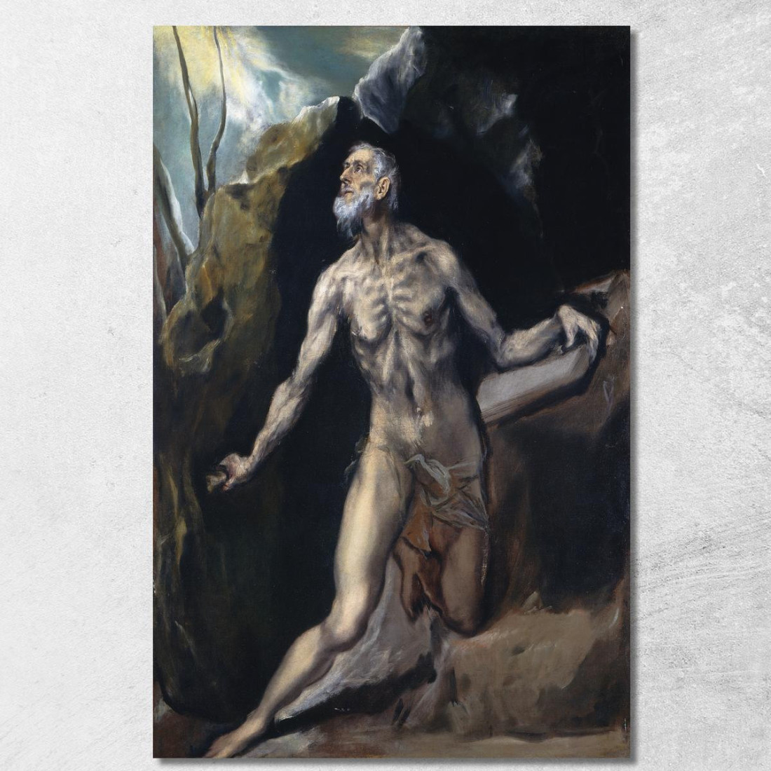 San Girolamo El Greco (Domenikos Theotokopoulos) egr38 quadro stampato su tela San Girolamo El Greco (Domenikos Theotokopoulos) egr38 quadro stampato su tela