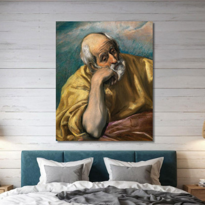 San Giuseppe El Greco (Domenikos Theotokopoulos) egr40 quadro stampato su tela