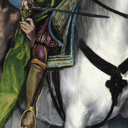 San Martino E Il Mendicante El Greco (Domenikos Theotokopoulos) egr41 quadro stampato su tela