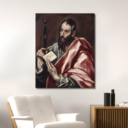 San Paolo El Greco (Domenikos Theotokopoulos) egr50 quadro stampato su tela