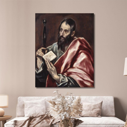 San Paolo El Greco (Domenikos Theotokopoulos) egr50 quadro stampato su tela