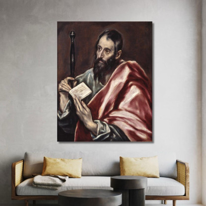 San Paolo El Greco (Domenikos Theotokopoulos) egr50 quadro stampato su tela