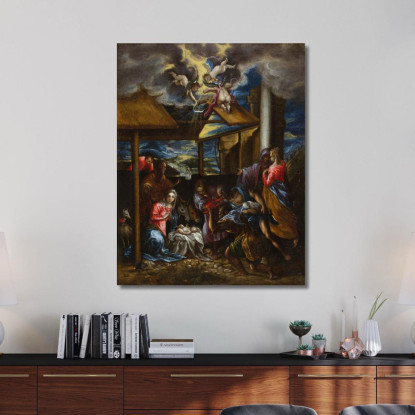 L'Adorazione Dei Pastori 2 El Greco (Domenikos Theotokopoulos) egr52 quadro stampato su tela