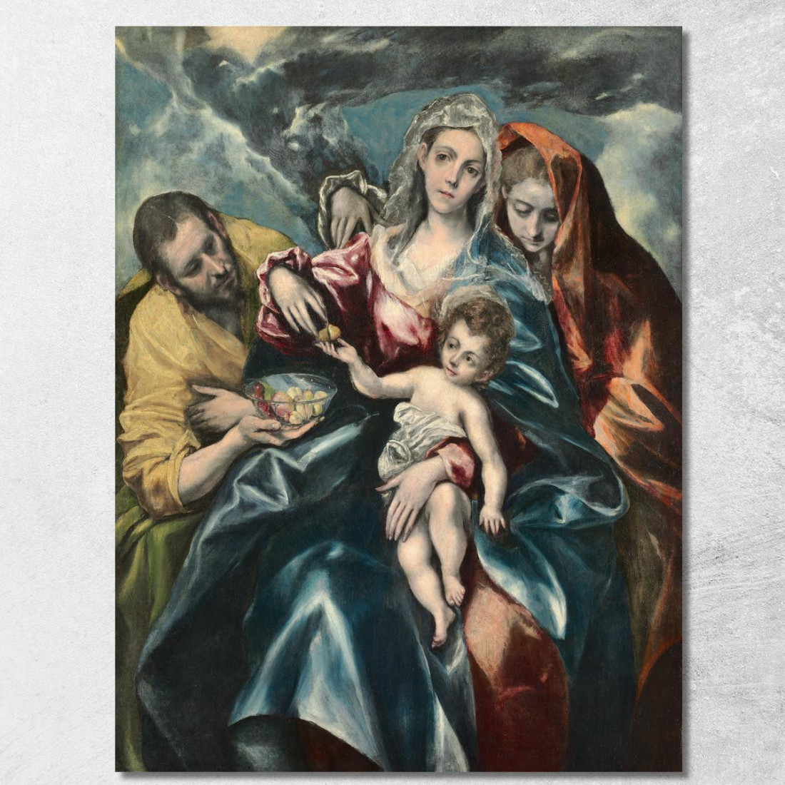 La Sacra Famiglia Con Maria Maddalena El Greco (Domenikos Theotokopoulos) egr60 quadro stampato su tela La Sacra Famiglia Con Maria Maddalena El Greco (Domenikos Theotokopoulos) egr60 quadro stampato su tela