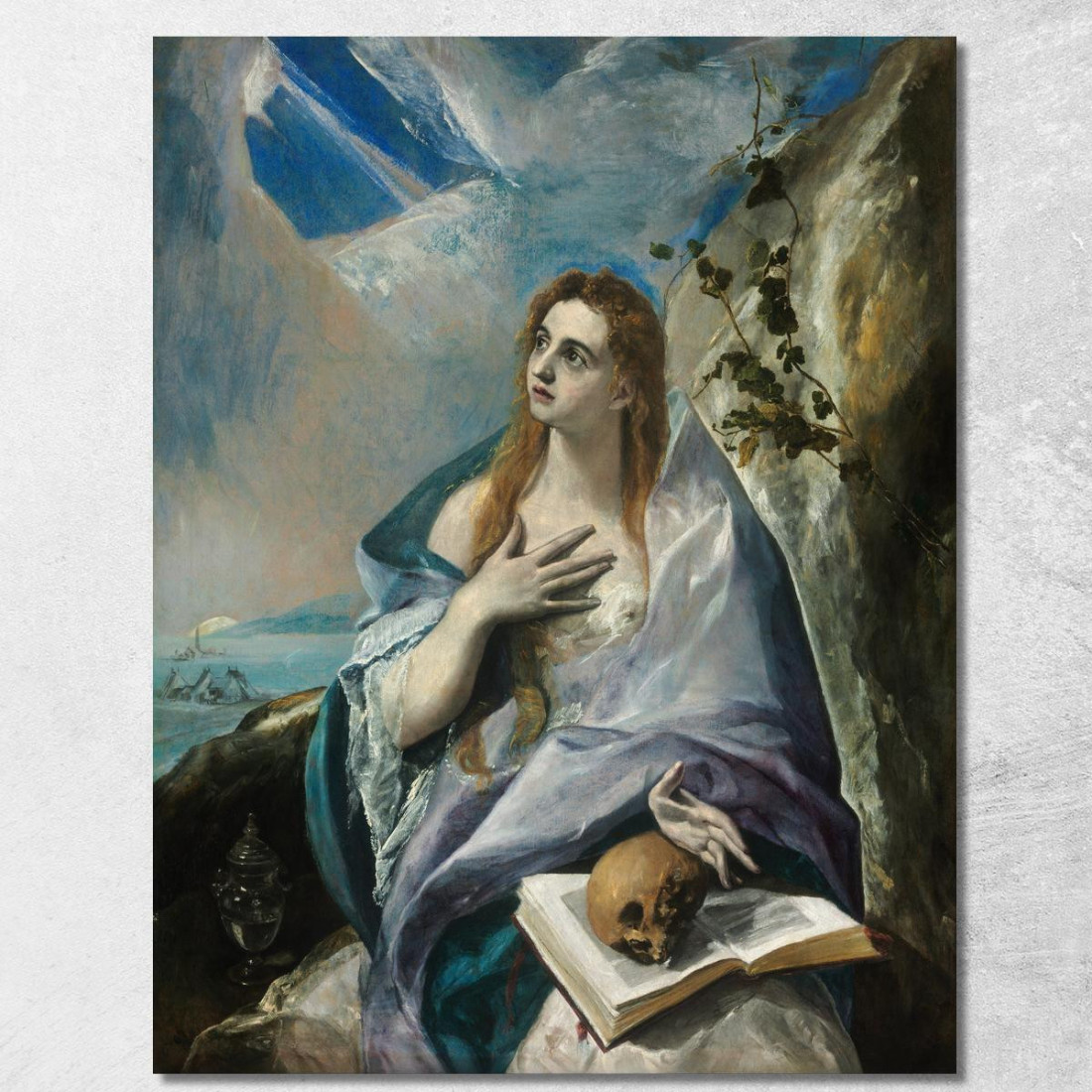 La Maddalena Penitente El Greco (Domenikos Theotokopoulos) egr62 quadro stampato su tela La Maddalena Penitente El Greco (Domenikos Theotokopoulos) egr62 quadro stampato su tela