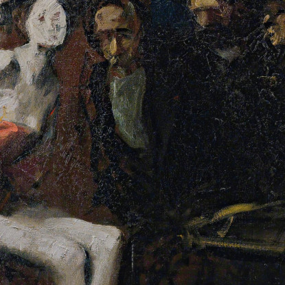 Al Caffè Jean-Louis Forain jfr8 quadro stampato su tela