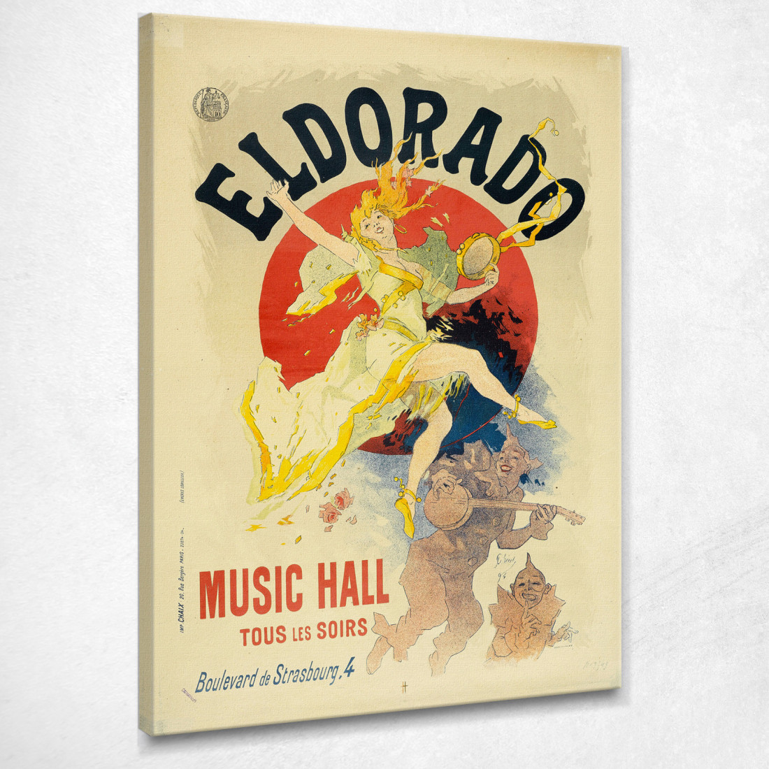 Sala Da Musica Eldorado Jules Chéret jch32 quadro stampato su tela Sala Da Musica Eldorado Jules Chéret jch32 quadro stampato su tela